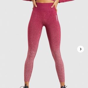 XL Gymshark Adapt ombré leggings Burgundy